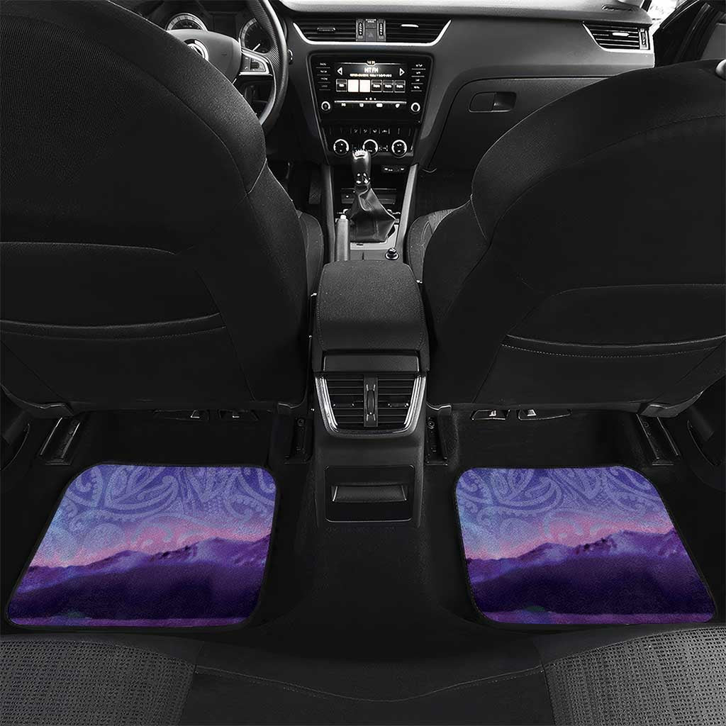 New Zealand Matariki Humpback Whale Car Mats Paikea Maori New Year Purple Galaxy