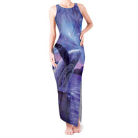 New Zealand Matariki Humpback Whale Tank Maxi Dress Paikea Maori New Year Purple Galaxy