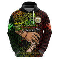 Polynesian Pride Father Day Hawaii Hoodie Kanaka Kakau Hauoli La Makuakane LT14 - Polynesian Pride