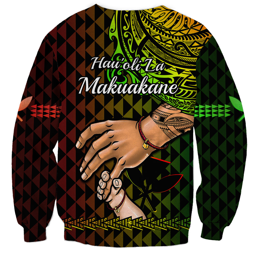 Polynesian Pride Father Day Hawaii Sweatshirt Kanaka Kakau Hauoli La Makuakane LT14 - Polynesian Pride