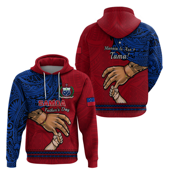 Personalised Father's Day Samoa Sweatshirt Polynesian Dad & Kid LT7