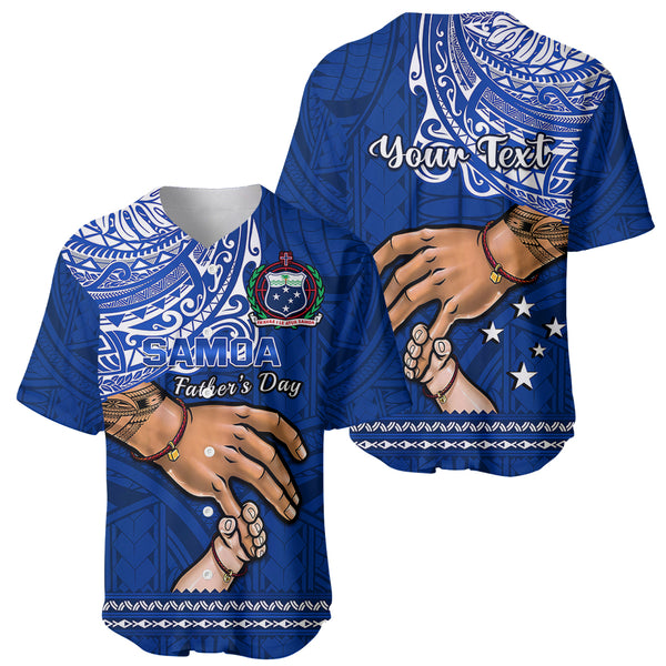 Samoa Baseball Shirt Manuia Le Kirisimasi Rugby Santa Style main image 0