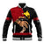 Personalised Father Day Papua New Guinea Baseball Jacket PNG I Love You Dad Black Version LT14 Unisex Black - Polynesian Pride
