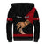 Personalised Father Day Papua New Guinea Sherpa Hoodie PNG I Love You Dad Black Version LT14 - Polynesian Pride