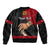 Personalised Father Day Papua New Guinea Sleeve Zip Bomber Jacket PNG I Love You Dad Black Version LT14 - Polynesian Pride