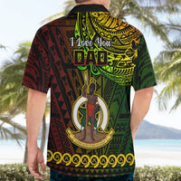 Polynesian Pride Father Day Vanuatu Hawaiian Shirt I Love You Dad Reggae Version LT14 - Polynesian Pride