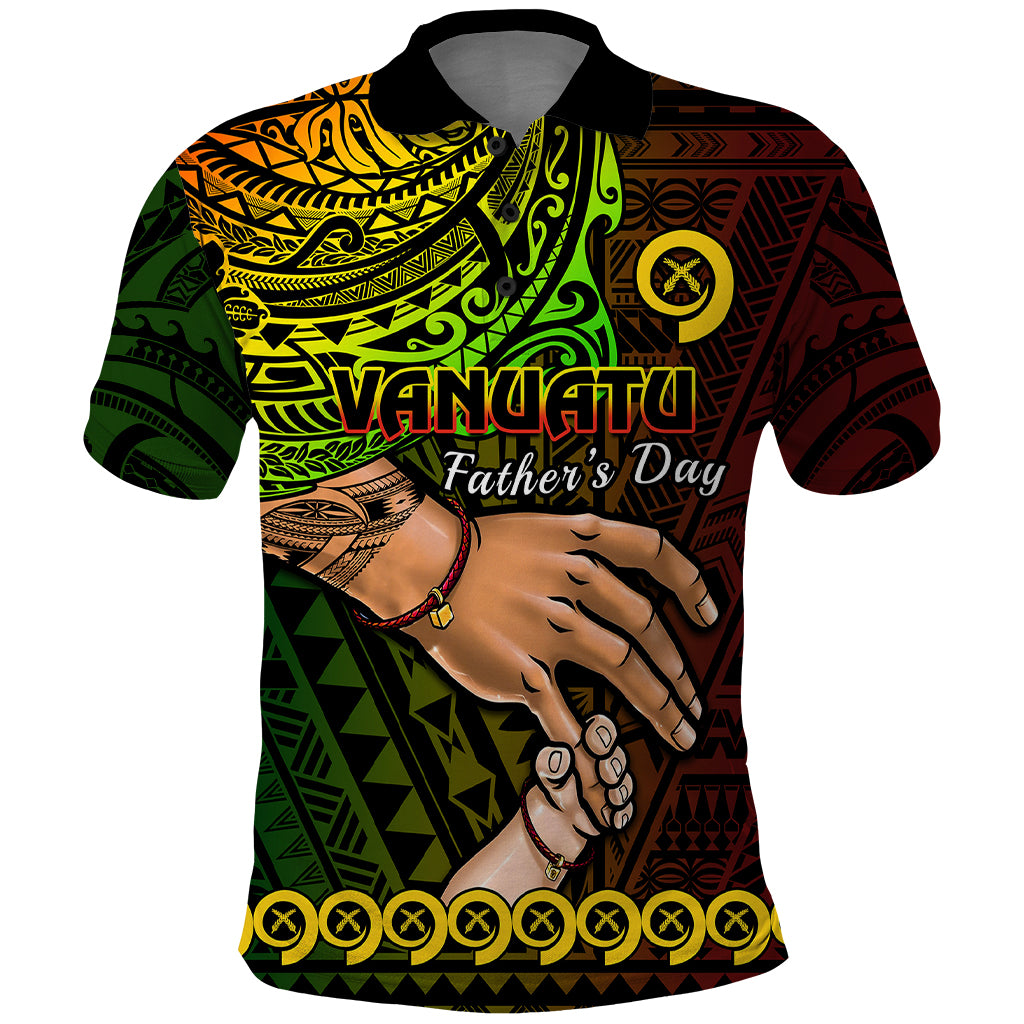 Polynesian Pride Father Day Vanuatu Polo Shirt I Love You Dad Reggae Version LT14 Reggae - Polynesian Pride