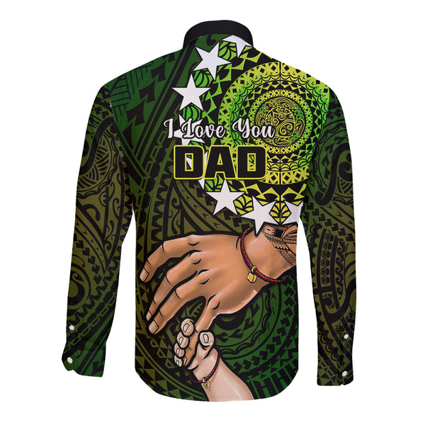 Polynesian Pride Father Day Cook Islands Sherpa Hoodie I Love You Dad Kuki Airani Turtle Pattern LT14 main image 1