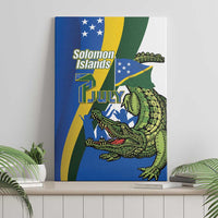 Solomon Islands Independence Day Canvas Wall Art Happy 7 July Crocodile Flag Style