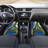 Solomon Islands Independence Day Car Mats Happy 7 July Crocodile Flag Style