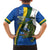 Solomon Islands Independence Day Family Matching Off Shoulder Short Dress and Hawaiian Shirt Happy 7 July Crocodile Flag Style