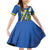 Solomon Islands Independence Day Family Matching Off Shoulder Short Dress and Hawaiian Shirt Happy 7 July Crocodile Flag Style
