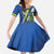 Solomon Islands Independence Day Family Matching Summer Maxi Dress and Hawaiian Shirt Happy 7 July Crocodile Flag Style