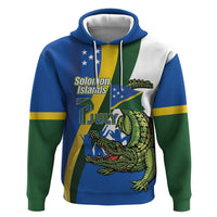 Solomon Islands Independence Day Hoodie Happy 7 July Crocodile Flag Style