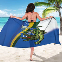 Solomon Islands Independence Day Sarong Happy 7 July Crocodile Flag Style