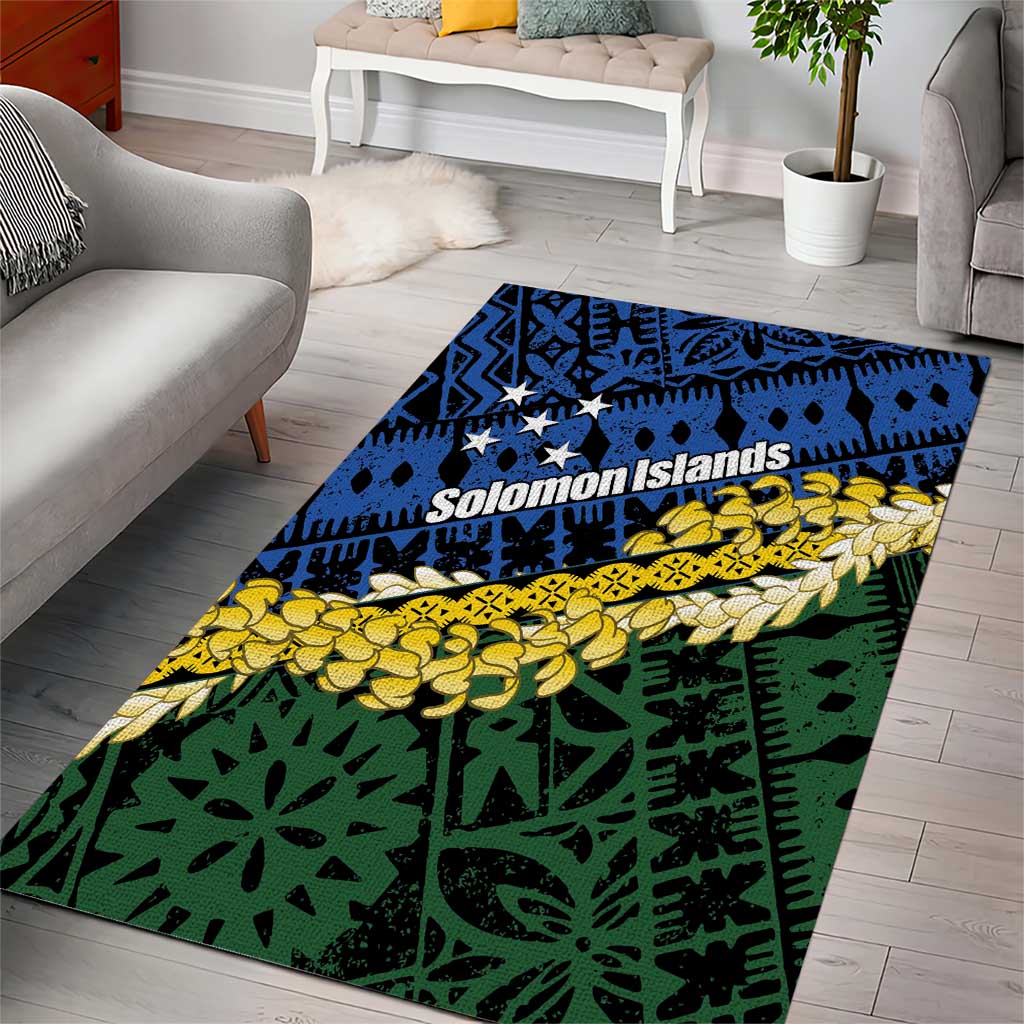 Halo Olaketa Solomon Islands Tapa Pattern Area Rug