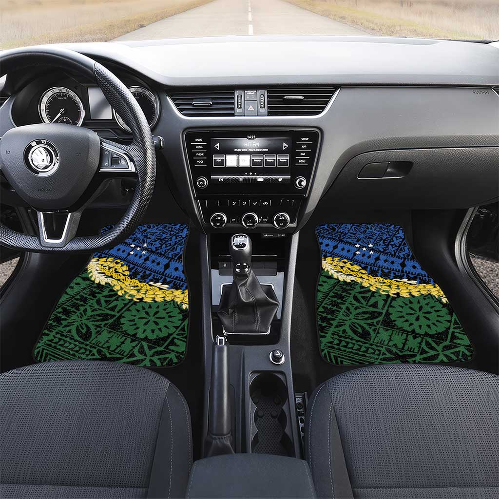 Halo Olaketa Solomon Islands Tapa Pattern Car Mats
