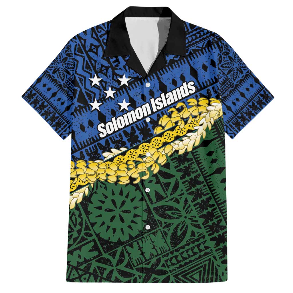 Halo Olaketa Solomon Islands Tapa Pattern Hawaiian Shirt