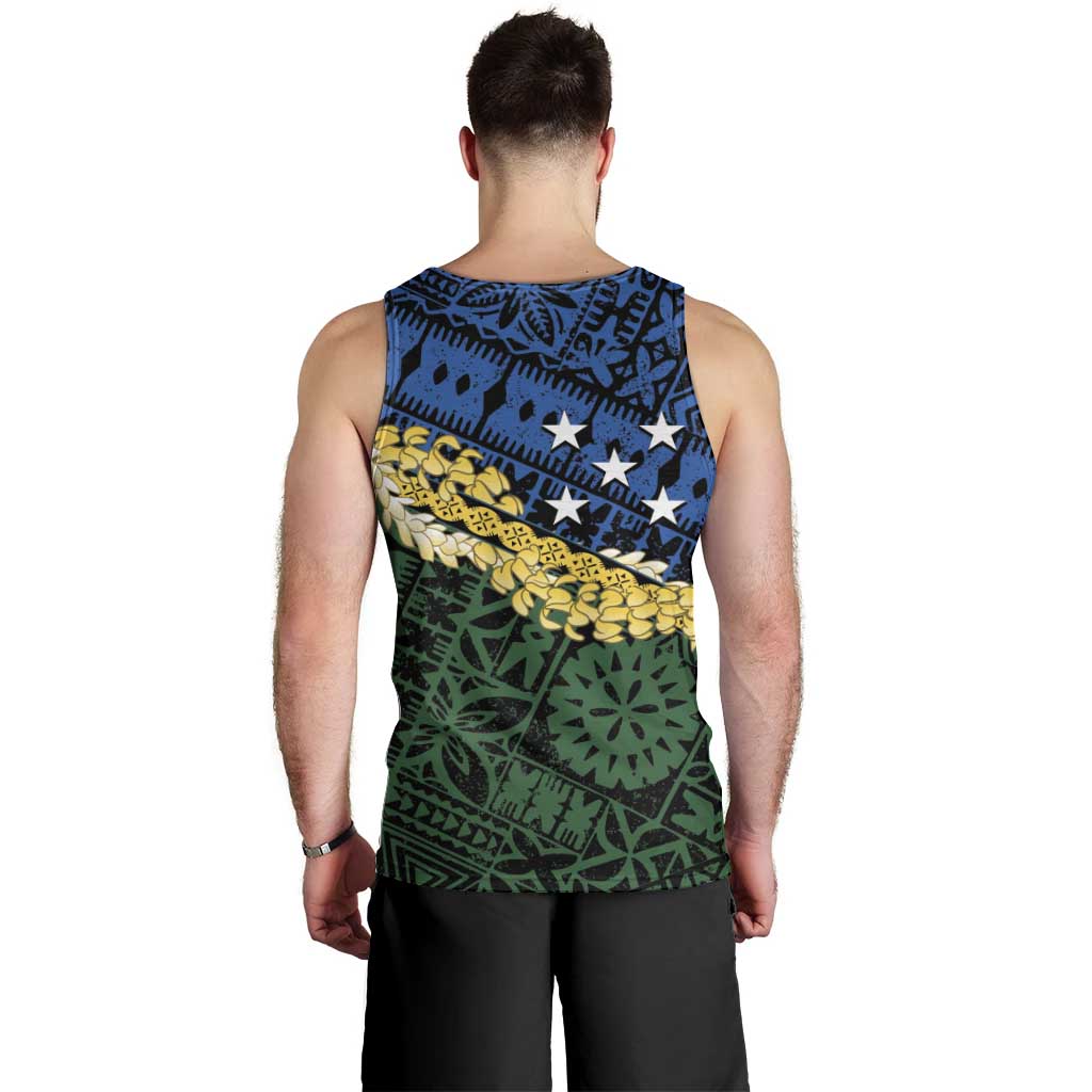 Halo Olaketa Solomon Islands Tapa Pattern Men Tank Top