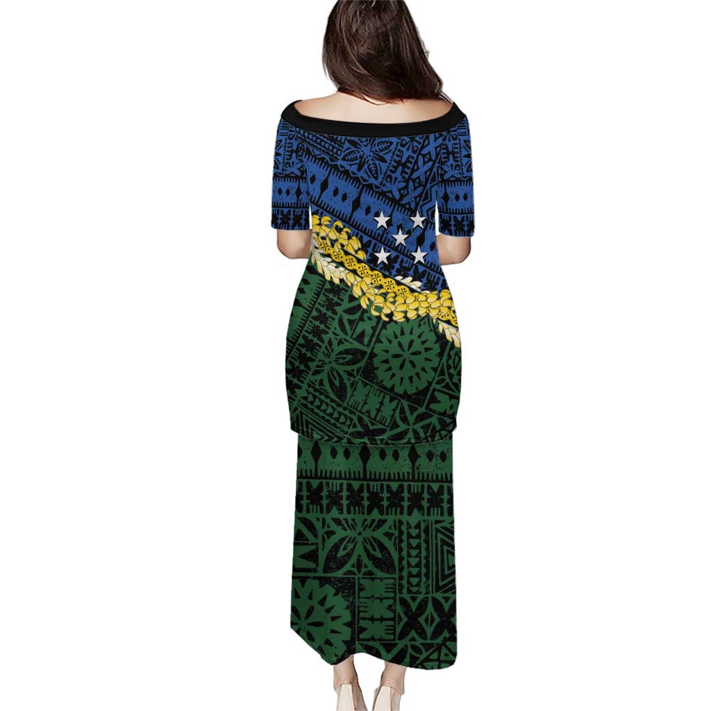 Halo Olaketa Solomon Islands Tapa Pattern Puletasi