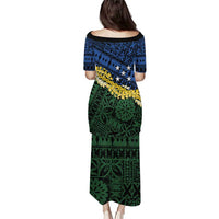 Halo Olaketa Solomon Islands Tapa Pattern Puletasi