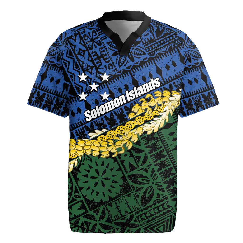 Halo Olaketa Solomon Islands Tapa Pattern Rugby Jersey