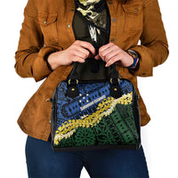 Halo Olaketa Solomon Islands Tapa Pattern Shoulder Handbag