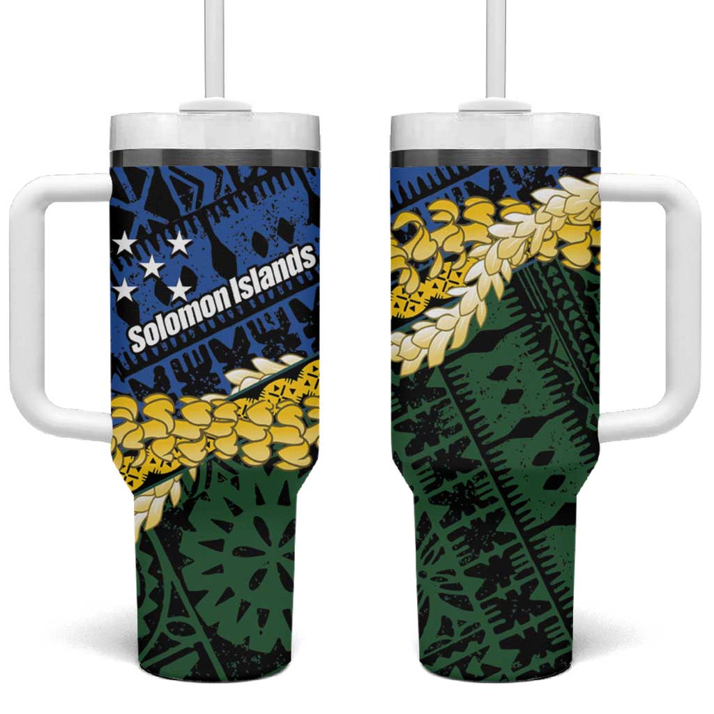 Halo Olaketa Solomon Islands Tapa Pattern Tumbler With Handle