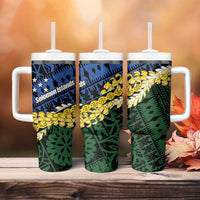Halo Olaketa Solomon Islands Tapa Pattern Tumbler With Handle