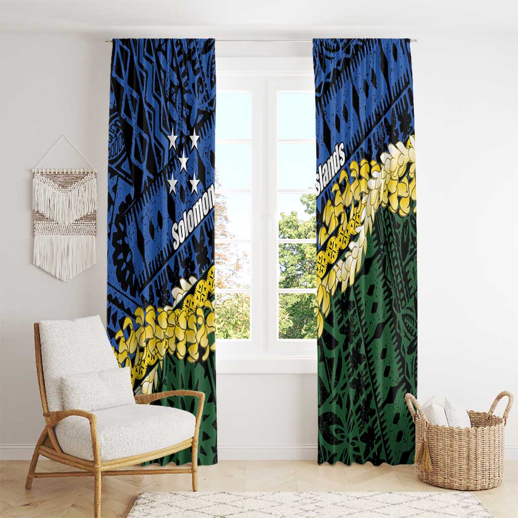 Halo Olaketa Solomon Islands Tapa Pattern Window Curtain