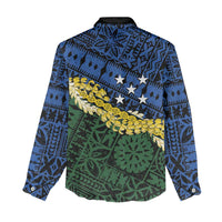 Halo Olaketa Solomon Islands Tapa Pattern Women Casual Shirt