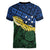 Halo Olaketa Solomon Islands Tapa Pattern Women V-Neck T-Shirt