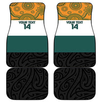 AUNZ Rugby Custom Car Mats Australia Kangaroo New Zealand Silver Fern - Polynesian Pride