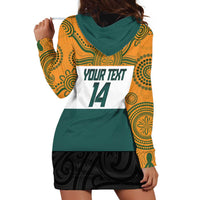AUNZ Rugby Custom Hoodie Dress Australia Kangaroo New Zealand Silver Fern - Polynesian Pride