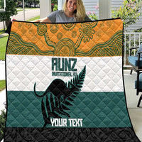 AUNZ Rugby Custom Quilt Australia Kangaroo New Zealand Silver Fern - Polynesian Pride