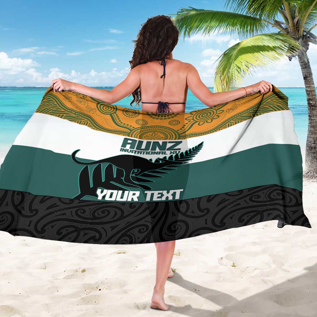 AUNZ Rugby Custom Sarong Australia Kangaroo New Zealand Silver Fern - Polynesian Pride