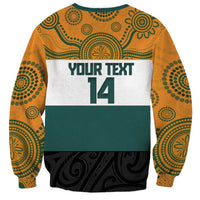 AUNZ Rugby Custom Sweatshirt Australia Kangaroo New Zealand Silver Fern - Polynesian Pride