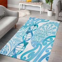 New Zealand Darts Area Rug Aotearoa Maori Its In My DNA White - Polynesian Pride