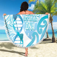 New Zealand Darts Beach Blanket Aotearoa Maori Its In My DNA White - Polynesian Pride
