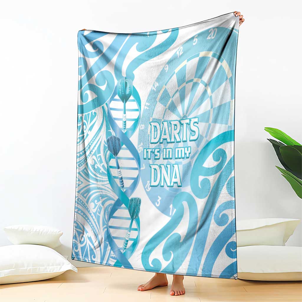 New Zealand Darts Blanket Aotearoa Maori Its In My DNA White - Polynesian Pride