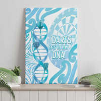 New Zealand Darts Canvas Wall Art Aotearoa Maori Its In My DNA White - Polynesian Pride