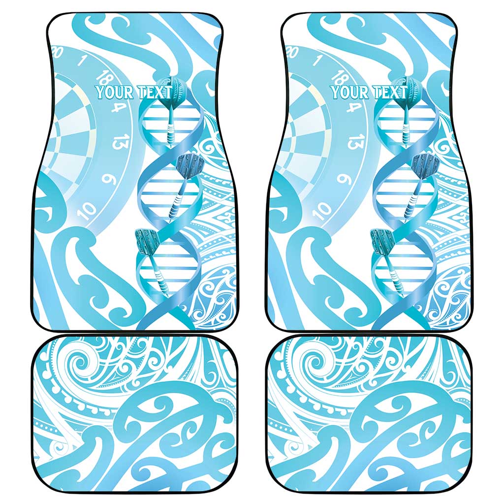 New Zealand Darts Car Mats Aotearoa Maori Its In My DNA White - Polynesian Pride