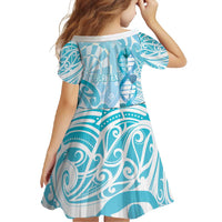 Personalised New Zealand Darts Family Matching Long Sleeve Bodycon Dress and Hawaiian Shirt Aotearoa Maori Its In My DNA White - Polynesian Pride