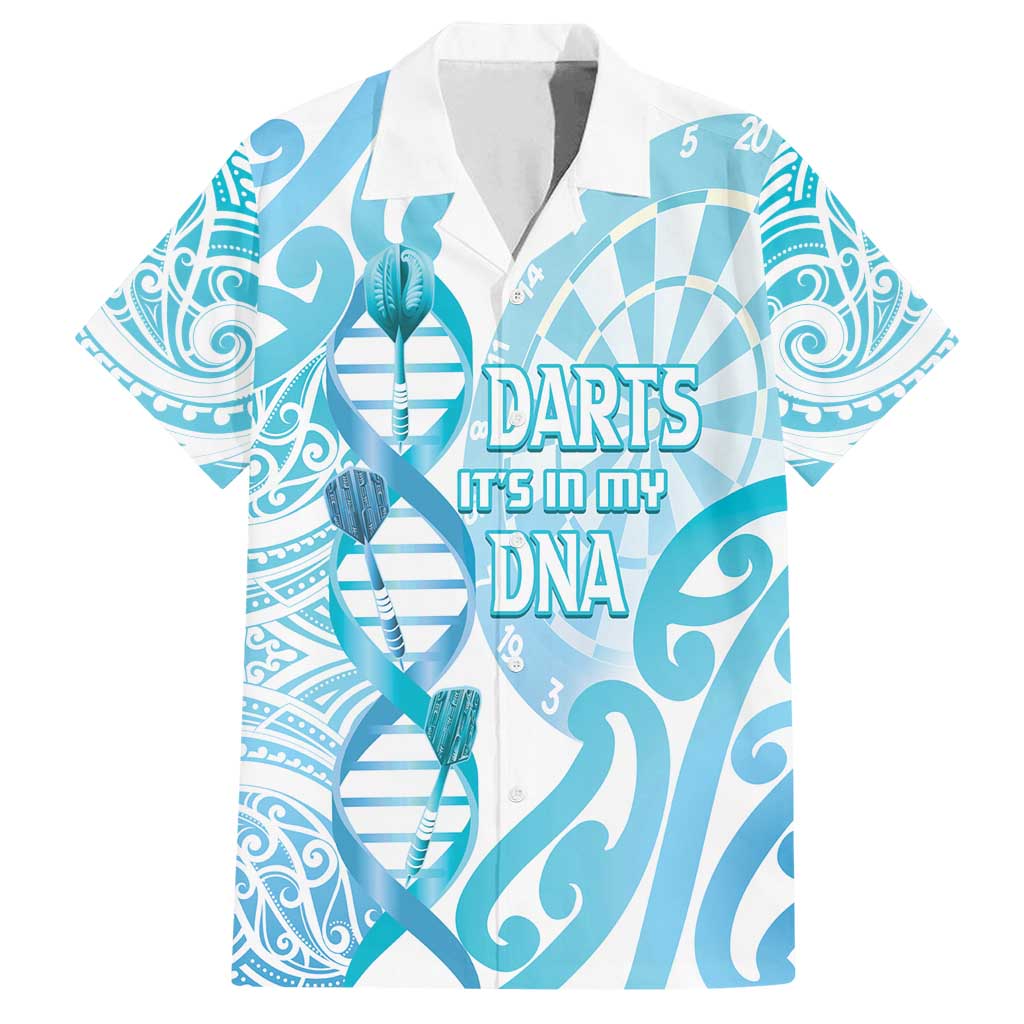 Personalised New Zealand Darts Family Matching Puletasi and Hawaiian Shirt Aotearoa Maori Its In My DNA White - Polynesian Pride