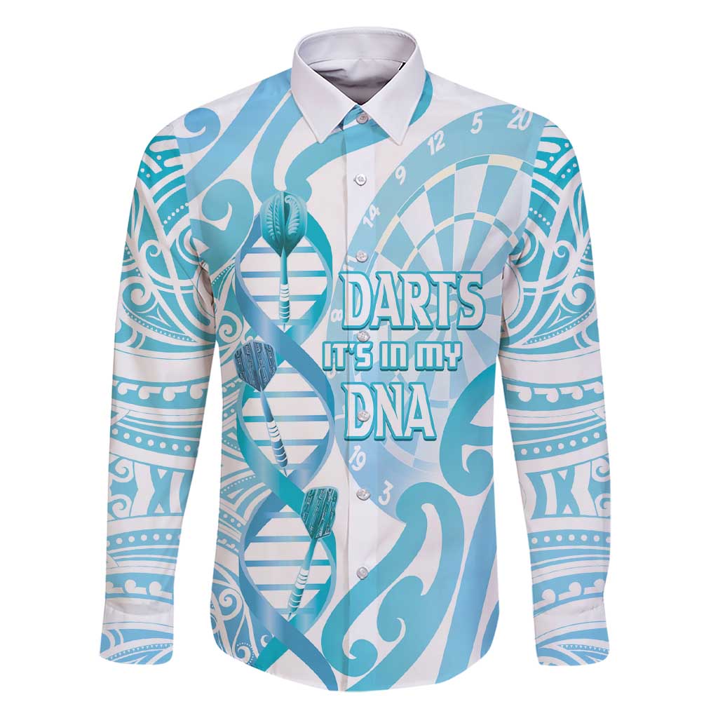 Personalised New Zealand Darts Family Matching Short Sleeve Bodycon Dress and Hawaiian Shirt Aotearoa Maori Its In My DNA White - Polynesian Pride