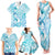 Personalised New Zealand Darts Family Matching Tank Maxi Dress and Hawaiian Shirt Aotearoa Maori Its In My DNA White - Polynesian Pride