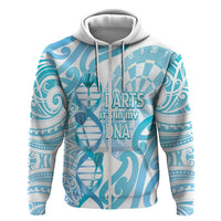 Personalised New Zealand Darts Hoodie Aotearoa Maori Its In My DNA White - Polynesian Pride