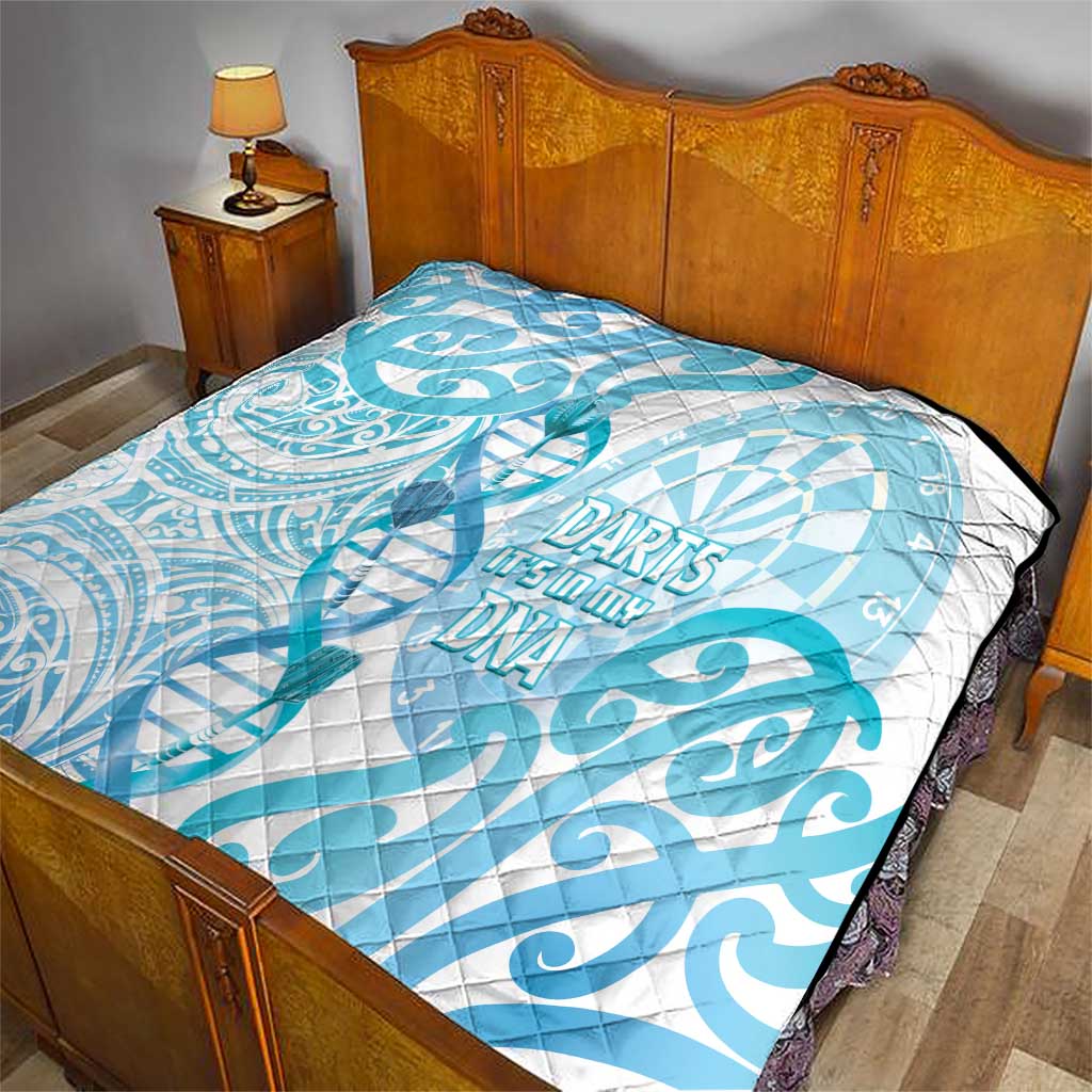 New Zealand Darts Quilt Aotearoa Maori Its In My DNA White - Polynesian Pride