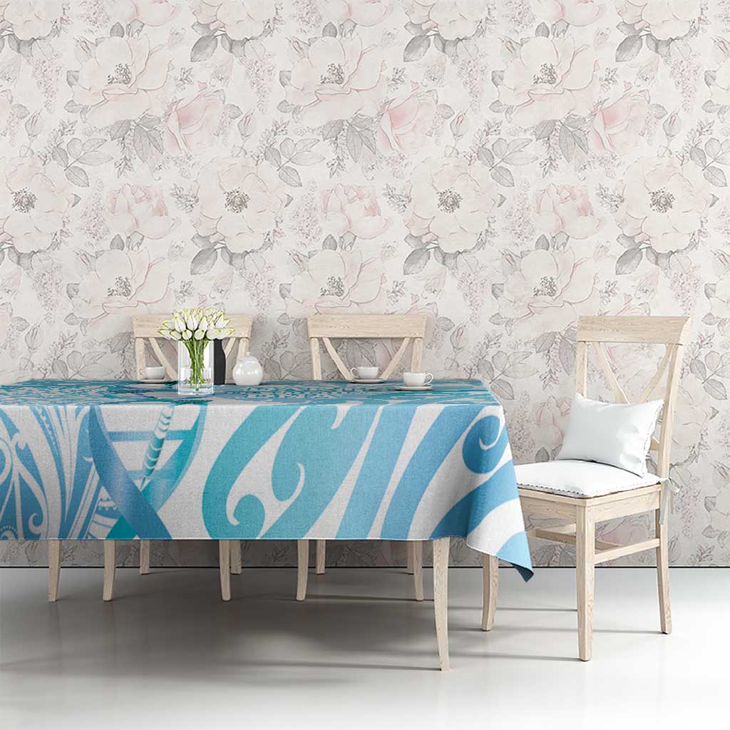 New Zealand Darts Tablecloth Aotearoa Maori Its In My DNA White - Polynesian Pride