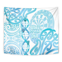 New Zealand Darts Tapestry Aotearoa Maori Its In My DNA White - Polynesian Pride